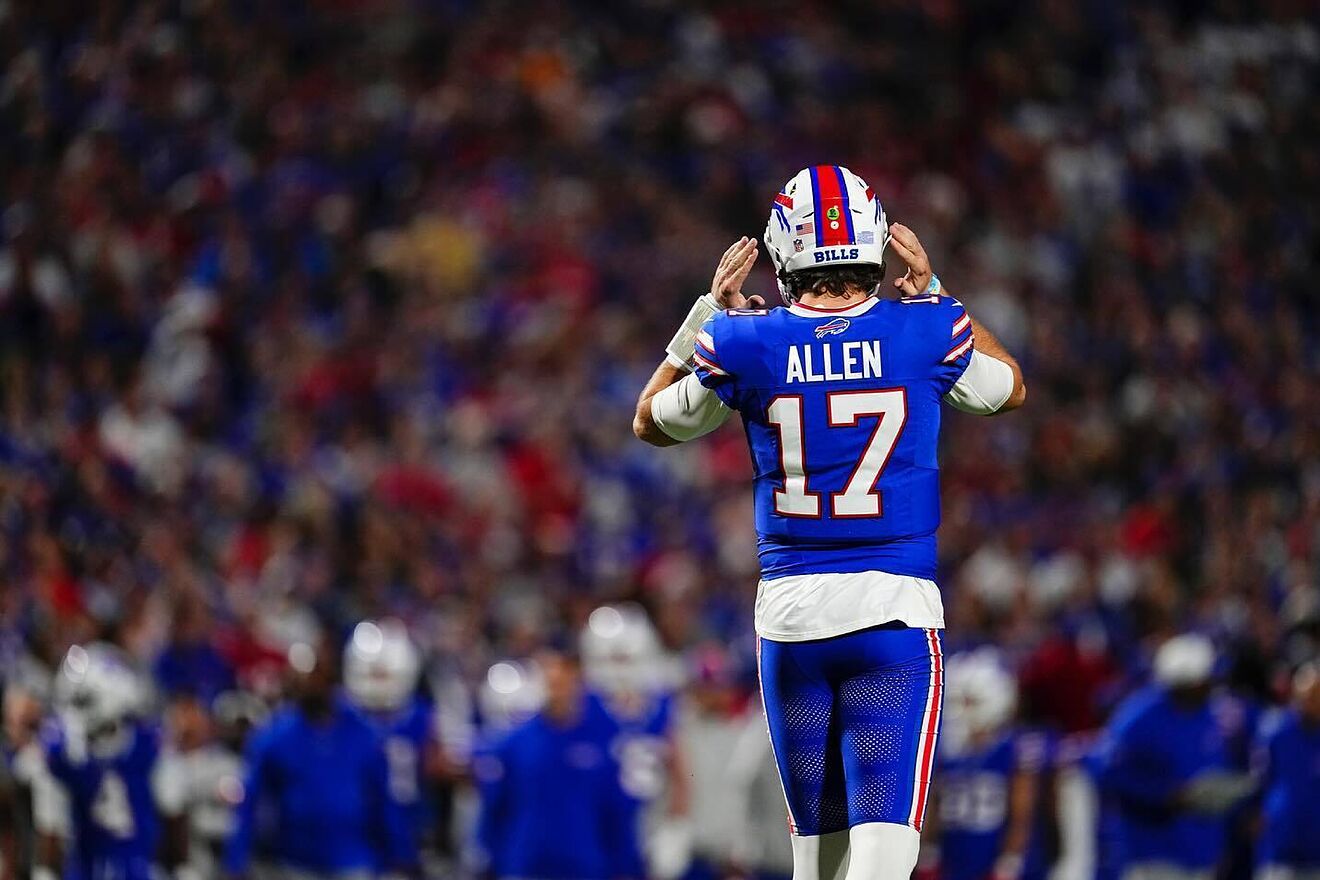 Josh Allen during a home game at the Highmark Stadium