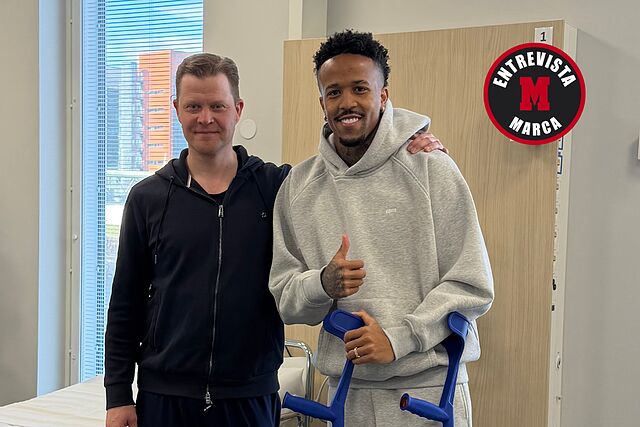 Lasse Lempainen y Militao tras la operaci�n.