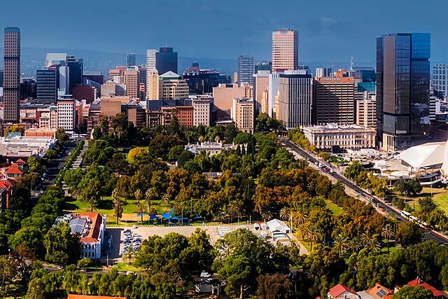 La ciudad de Adelaida.