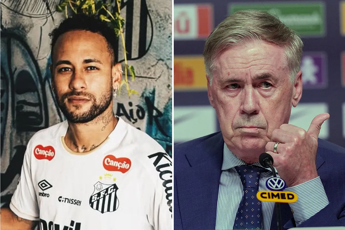 The kiss that may have helped Neymar grab Carlo Ancelotti's attention