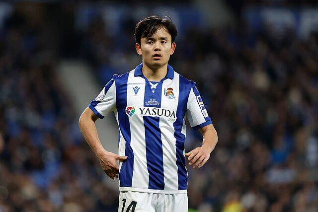 Takefusa Kubo en el encuentro ante el Real Madrid de la Copa del Rey 24-25