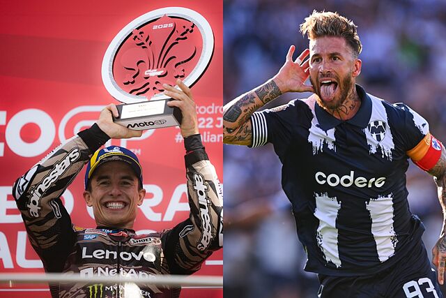 Marc M�rquez y Sergio Ramos.